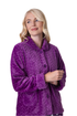 Womens Supersoft Button Front Embossed Bed Jacket