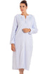 Womens Floral Embroidered Luxury Soft Fleece Housecoat