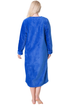 Womens Supersoft Zip Front Embossed Housecoat