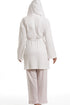 Womens Supersoft Fleece Hooded Bathrobe