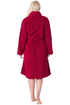 Womens Supersoft Luxury Fleece Jaquard Bathrobe