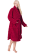 Womens Supersoft Luxury Fleece Jaquard Bathrobe