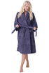 Womens Supersoft Luxury Fleece Jaquard Bathrobe