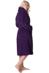 Womens Supersoft Luxury Fleece Jaquard Bathrobe