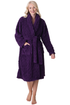Womens Supersoft Luxury Fleece Jaquard Bathrobe