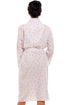 Womens Pink Floral Lightweight Dressing Gown