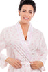 Womens Pink Floral Lightweight Dressing Gown