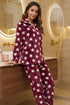 Womens Supersoft Fleece Star Print Pyjama Set