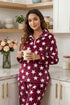 Womens Supersoft Fleece Star Print Pyjama Set