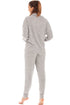 Womens Comfy Fit Marl Hacci Pyjama sets
