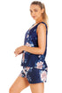 Womens Lightweight Floral Print Short Pyjama Set