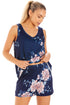 Womens Lightweight Floral Print Short Pyjama Set
