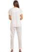 Womens Lightweight Short Sleeved Glitter Heart Pyjama Set