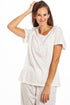 Womens Lightweight Short Sleeved Glitter Heart Pyjama Set