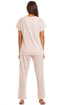 Womens Lightweight Short Sleeved Glitter Heart Pyjama Set