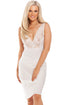 Camille Women's Full Slip Chemise Dress Elegant Lace Nightwear