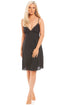 Camille Women's Knee Length Spaghetti Strap Full Slip