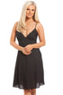 Camille Women's Knee Length Spaghetti Strap Full Slip