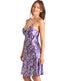 Luxury Kimono Style Purple Floral Satin Chemise And Wrap Set