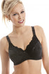 Non Wired Full Cup Support Black Mastectomy Bra