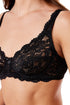Classic Underwired Black Floral Lace Bra