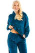Camille Women's Hooded Pyjama Set Long Sleeve Fleece Nightwear