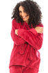 Camille Women's Hooded Pyjama Set Long Sleeve Fleece Nightwear