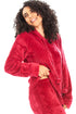 Camille Women's Hooded Pyjama Set Long Sleeve Fleece Nightwear