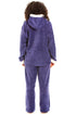 Camille Women's Hooded Pyjama Set Long Sleeve Fleece Nightwear