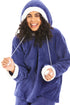 Camille Women's Hooded Pyjama Set Long Sleeve Fleece Nightwear
