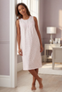Camille Womens Classic 100% Organic Cotton Sleeveless Nightdress