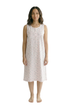 Camille Womens Classic 100% Organic Cotton Sleeveless Nightdress
