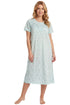 Camille Womens Classic 100% Organic Cotton Short Sleeve Nightdress