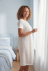 Camille Womens Classic 100% Organic Cotton Short Sleeve Nightdress
