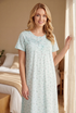 Camille Womens Classic 100% Organic Cotton Short Sleeve Nightdress