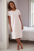 Camille Womens Classic 100% Organic Cotton Short Sleeve Nightdress