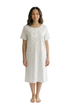 Camille Womens Classic 100% Organic Cotton Short Sleeve Nightdress