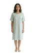 Camille Womens Classic 100% Organic Cotton Short Sleeve Nightdress