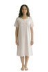 Camille Womens Classic 100% Organic Cotton Short Sleeve Nightdress