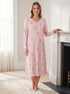 Camille Womens 100% Organic Cotton Classic Long Sleeve Nightdress