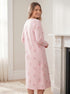 Camille Womens 100% Organic Cotton Classic Long Sleeve Nightdress