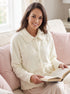 Camille Women's Bed Jacket in Soft Warm Fleece Cosy Nightwear Coat
