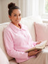 Camille Women's Bed Jacket in Soft Warm Fleece Cosy Nightwear Coat