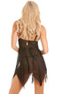 Camille Women's Babydoll and Thong Set Black Stylish Sexy Mesh Lingerie