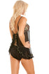 Camille Women's Babydoll and Briefs Set Black Mesh Lace Sexy Lingerie