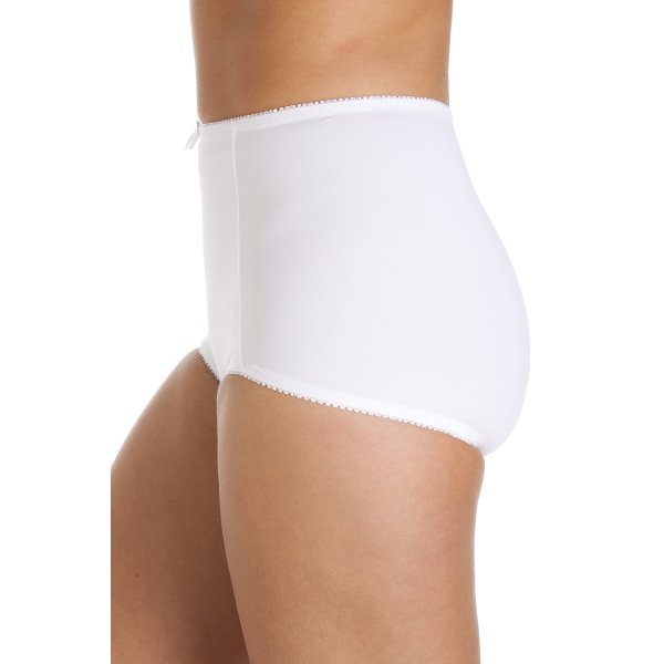 Camille Women's Briefs in White Eternal Control Knickers 2 Pack Set