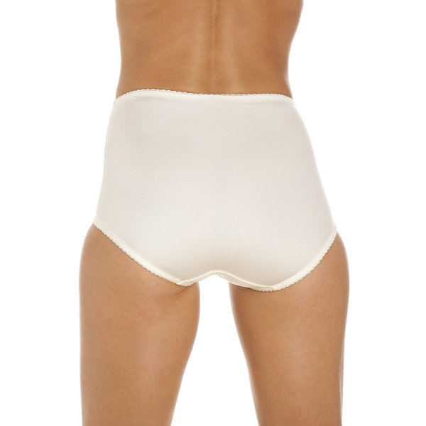 Womens Two Pack Smooth High Waist Beige Control Briefs