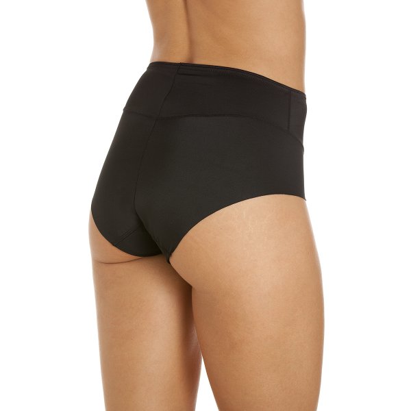 Womens Two Pack Seamless Black Control Briefs
