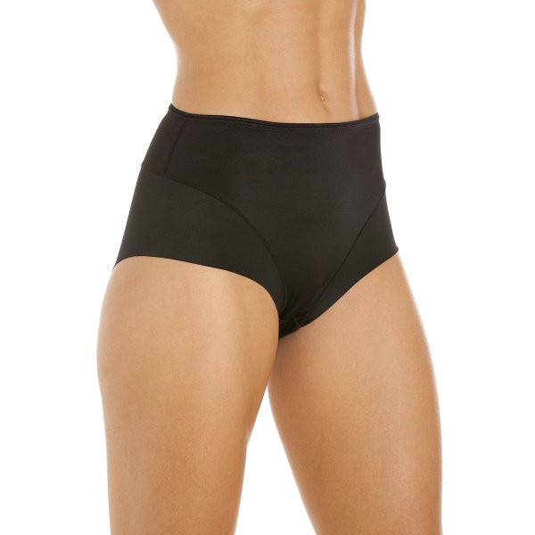 Womens Two Pack Seamless Black Control Briefs