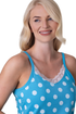 Women's 100% Cotton Lightweight Sleeveless Spot Pyjama Set